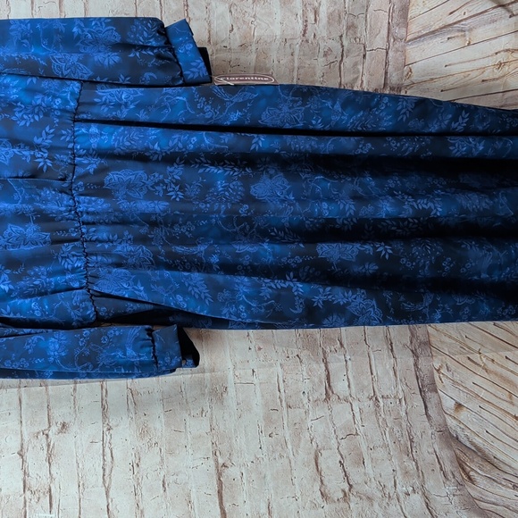 florentine Blue Floral Long Sleeve Dress Size 20 Nwt - Picture 2 of 7